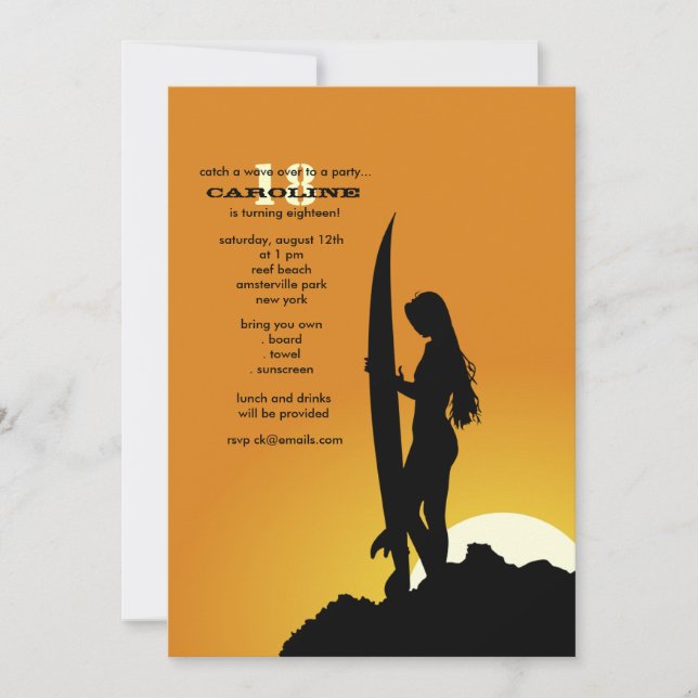 Invitación de la mañana de la persona que practica (Anverso)