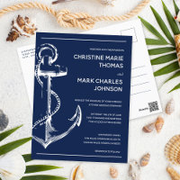 Invitación de la Marina Boda de Ancla Náutica