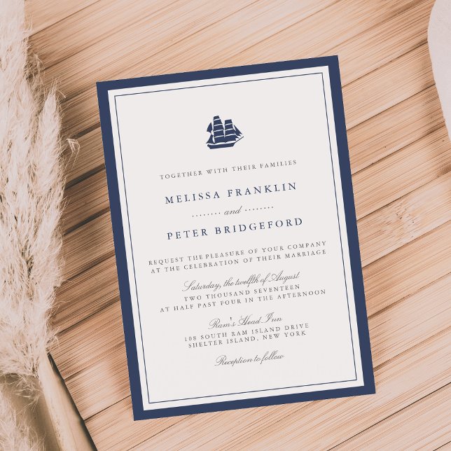 Invitación de la Marina Náutica y la Boda Blanca | (Subido por el creador)