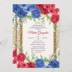 Invitación de la Marina Princesa y Borgoña Quincea