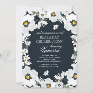 Invitación de la Marina y los Daisies Blancos