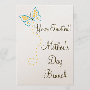 Invitación de la mariposa del arte del punto