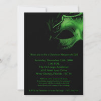 invitación de la máscara de la bola de mascarada
