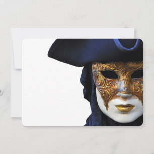 Invitación de la máscara del teatro del carnaval