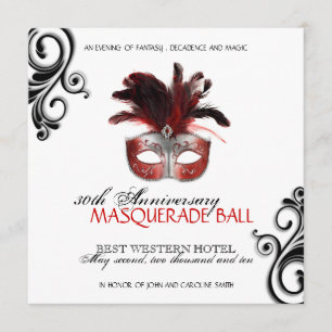 Invitación de la mascarada