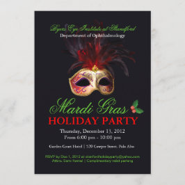 Invitación de la mascarada del día de fiesta