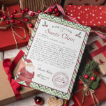 Invitación De la mesa de Santa Claus | Carta de Navidades<br><div class="desc">Las cartas de Santa están incompletas sin el membrete adecuado. Solicite una auténtica carta escrita a mano del Polo Norte. Tanto la Sra. Clause como Santa se deleitan con la perspectiva de llegar a su hijo para hacerles saber si están en la lista traviesa o agradable. Ellos harán la experiencia...</div>