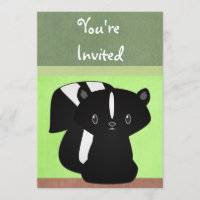 Invitación de la mofeta del bebé