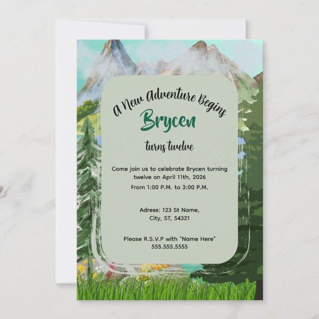 Invitación de la Naturaleza (Anverso)