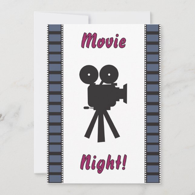 invitación de la noche de cine (Anverso)