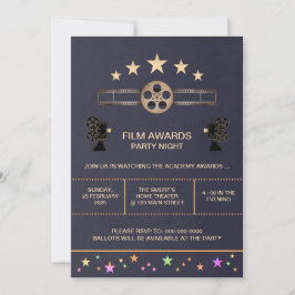 Invitación de la noche de la película