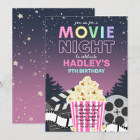 Invitación de la noche de la película | Invitación