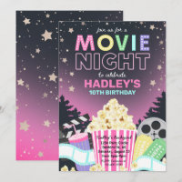 Invitación de la noche de la película | Invitación