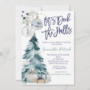 Invitación de la novia de Deck the Halls