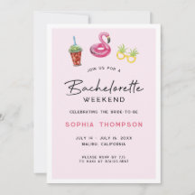 Invitación de la Palm Beach de fin de semana de ba