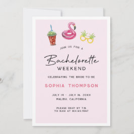 Invitación de la Palm Beach de fin de semana de ba