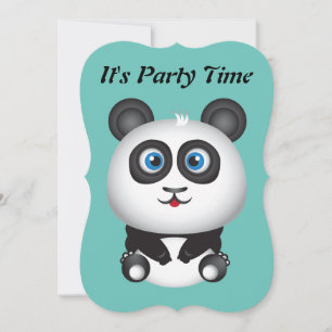 Invitación de la Panda Party