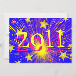 Invitación de la parte '2011' para fuegos artifici