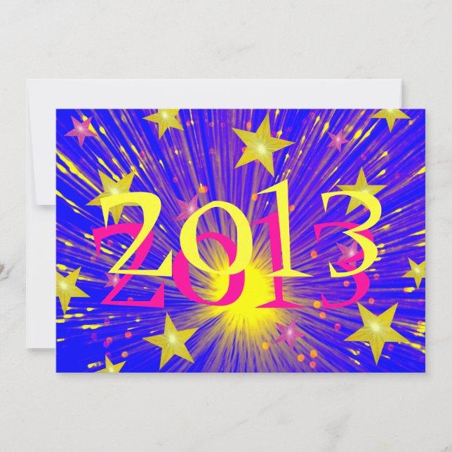 Invitación de la parte '2013' para fuegos artifici (Anverso)