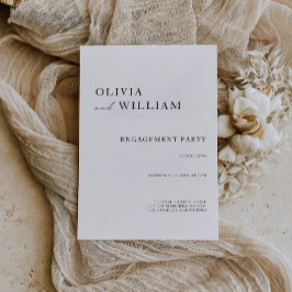 Invitación de la Parte de compromiso boda