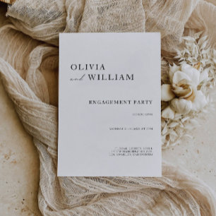 Invitación de la Parte de compromiso boda