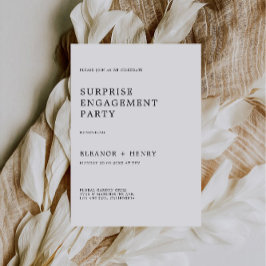 Invitación de la Parte de compromiso boda