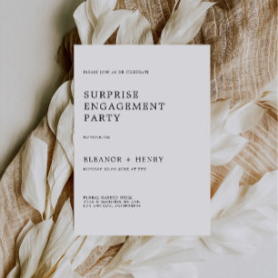 Invitación de la Parte de compromiso boda