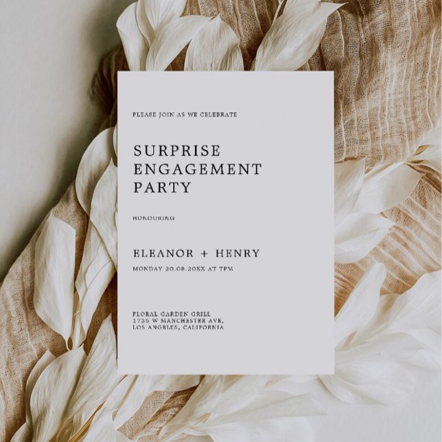 Invitación de la Parte de compromiso boda (Wedding Engagement Party Invitation)