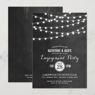 Invitación de la parte de compromiso de iluminació
