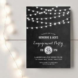 Invitación de la parte de compromiso de iluminació