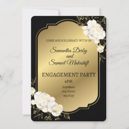 Invitación de la Parte de compromiso. Editable