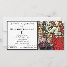 Invitación de la Parte de Confirmación de Vidrio M