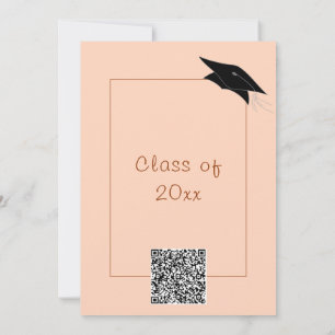 Invitación de la Parte de Graduación de Código QR 