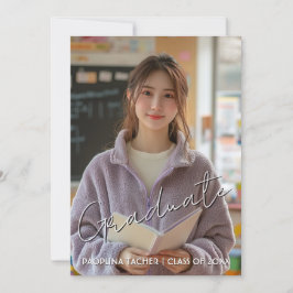 Invitación de la Parte de Graduación en postal