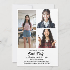 Invitación de la Parte de Graduación en postal