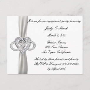 Invitación de la Parte de Infinity Heart Engagemen