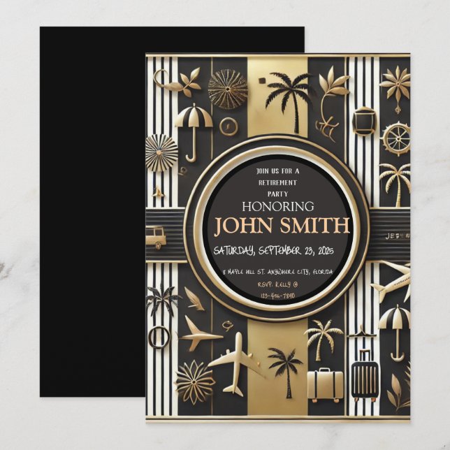 INVITACIÓN DE LA PARTE DE JUBILACIÓN (Anverso / Reverso)