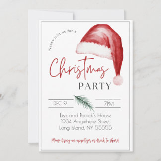 Invitación de la Parte navidad - 5 x 7