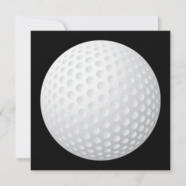 Invitación de la pelota de golf (Anverso)