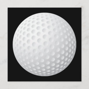 Invitación de la pelota de golf