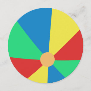 Invitación de la pelota de playa de la fiesta en