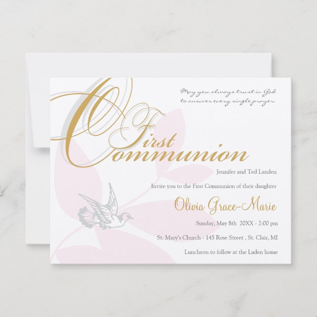 Invitación de la Primera Comisión (Anverso)