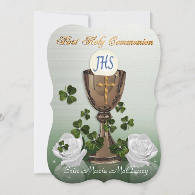 Invitación de la Primera Comunidad de Irlanda con  (Anverso)