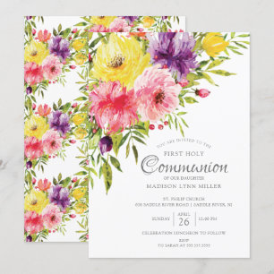 Invitación de la primera comunión a la floral de S