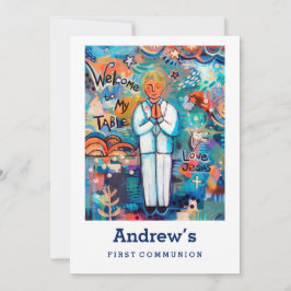 Invitación de la primera comunión, Personalizable,