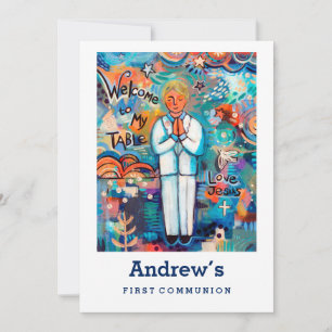 Invitación de la primera comunión, Personalizable,