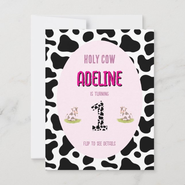 Invitación de la primera fiesta de la vaca sagrada (Anverso)