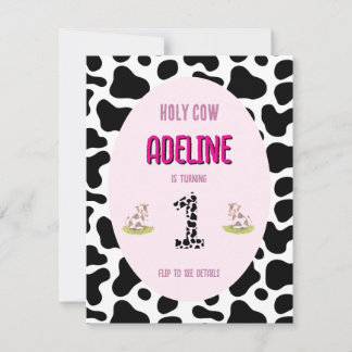 Invitación de la primera fiesta de la vaca sagrada