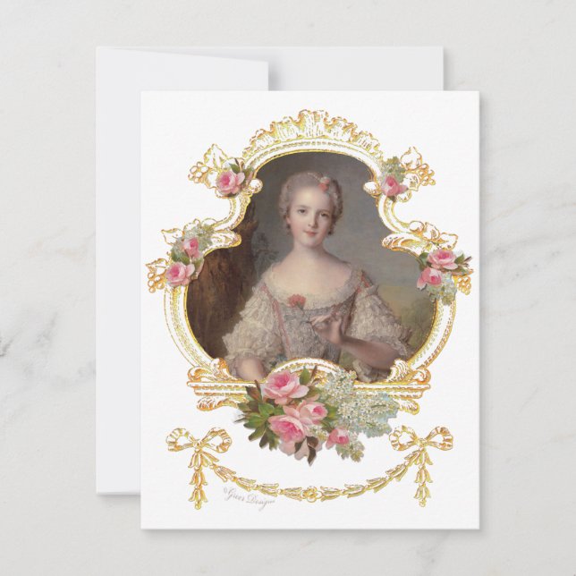 Invitación de la princesa Louise Marie de Francia (Anverso)