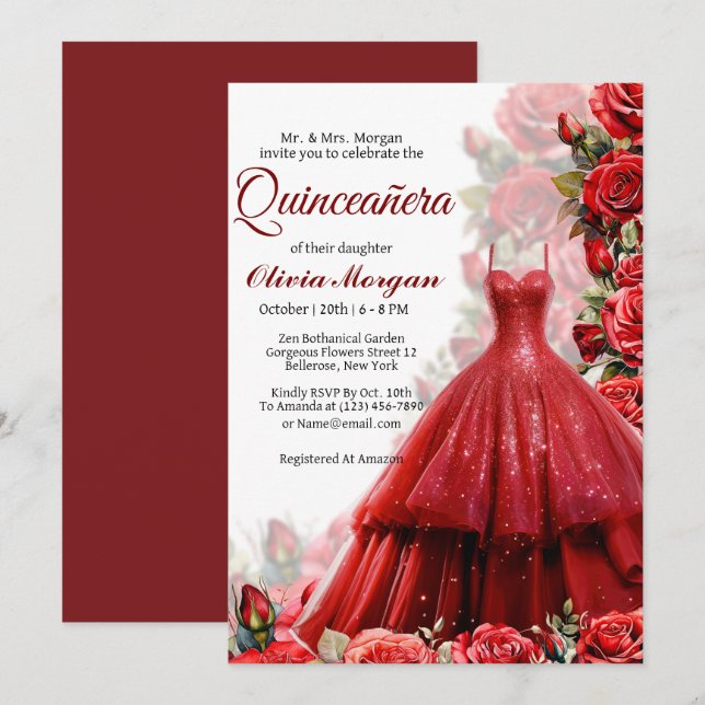 Invitación de la princesa roja (Anverso / Reverso)
